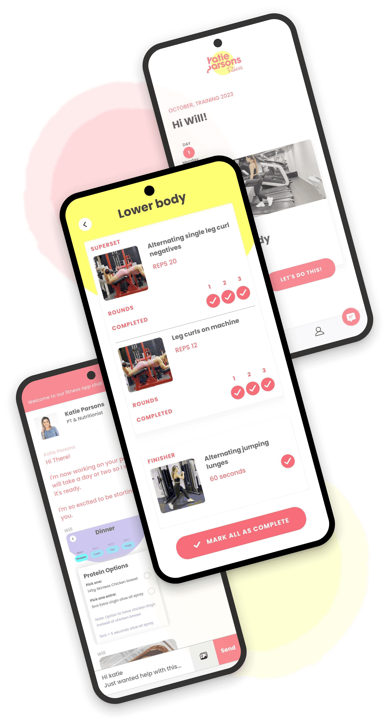 KP Fit mobile app screen