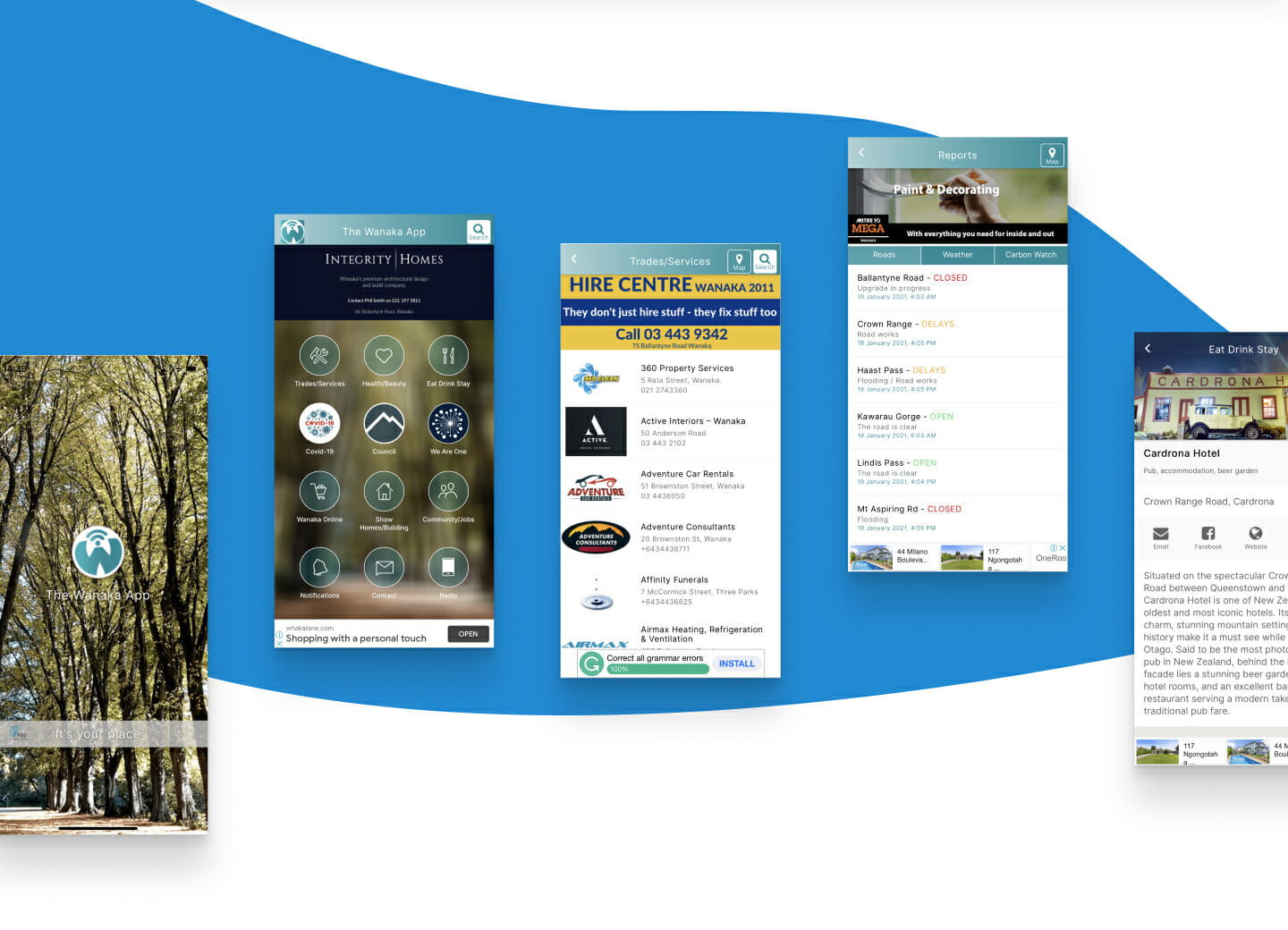 iApp Network app interface