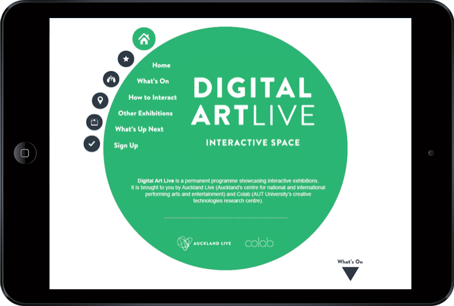 Auckland Live interactive kiosk at Aotea Centre